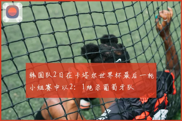 韩国队2日在卡塔尔世界杯最后一轮小组赛中以2：1绝杀葡萄牙队